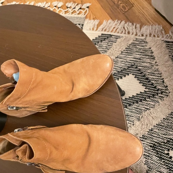 Sam Edelman Packer Ankle Boots 6.5 Booties Saddle Brown Suede Leather Never Worn - Picture 2 of 5